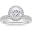 18KW Moissanite Waverly Diamond Bridal Set (2/3 ct. tw.), smalltop view