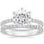 18KW Moissanite Bliss Diamond Ring (1/6 ct. tw.) with Bliss Diamond Ring (1/5 ct. tw.), smalltop view