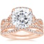 14KR Moissanite Entwined Halo Diamond Bridal Set (1/2 ct. tw.), smalltop view
