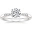 18K White Gold Lark Diamond Ring, smalltop view