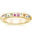 Yellow Gold Trendy Gemstone Ring 