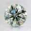 1.60 Ct. Fancy Intense Green Round Lab Created Diamond