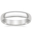 4mm Slim Profile Wedding Ring in Platinum