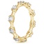 18K Yellow Gold Jade Trau Cavetta Diamond Eternity Ring, smallside view