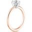 14K Rose Gold Six-Prong Petite Comfort Fit Ring, smallside view