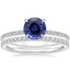 18KW Sapphire Demi Diamond Ring with Luxe Ballad Diamond Ring, smalltop view