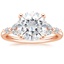 14KR Moissanite Verbena Diamond Ring, smalltop view