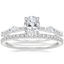 18K White Gold Palais Diamond Ring with Luxe Ballad Diamond Ring (1/4 ct. tw.)