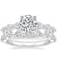 18K White Gold Seine Graduated Pear Diamond Ring with Monaco Diamond Ring (3/4 ct. tw.)