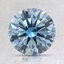 1.53 Ct. Fancy Greenish Blue Round Lab Created Diamond