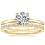 18K Yellow Gold Astoria Diamond Ring with Ballad Diamond Ring (1/6 ct. tw.)