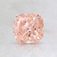 0.87 Ct. Fancy Orangy Pink Cushion Lab Created Diamond