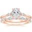 14K Rose Gold Nadia Diamond Ring with Versailles Diamond Ring (3/8 ct. tw.)