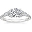 Round Platinum Luxe Nadia Diamond Ring (1/2 ct. tw.)
