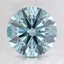 1.99 Ct. Fancy Intense Blue Round Lab Created Diamond
