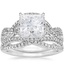 PT Moissanite Entwined Halo Diamond Bridal Set (1/2 ct. tw.), smalltop view