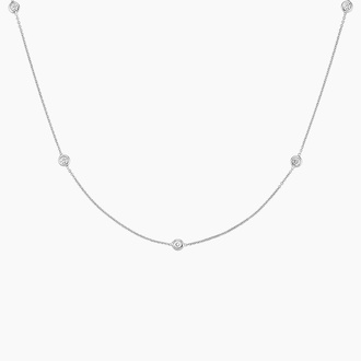 Bezel Strand 18 in. Diamond Necklace (1/3 ct. tw) - Brilliant Earth