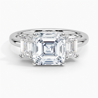 Luxe Rhiannon Three Stone Diamond Ring - Brilliant Earth