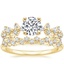 18K Yellow Gold Reflection Diamond Ring with Calliope Diamond Ring (1/5 ct. tw.)