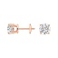 14K Rose Gold Round Diamond Stud Earrings (1 1/2 ct. tw.), smalladditional view 1