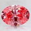 1.70 Ct. Fancy Vivid Pink Oval Lab Created Diamond