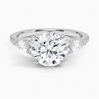 Luxe Marquise and Round Diamond Setting