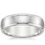 6mm Beveled Edge Matte Ring with Grooves 