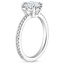18KW Aquamarine Magnolia Diamond Ring, smalltop view