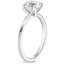 18KW Moissanite Hazel Solitaire Ring, smalltop view