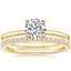 18K Yellow Gold Astoria Diamond Ring with Luxe Ballad Diamond Ring (1/4 ct. tw.)