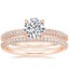 14K Rose Gold Luxe Valencia Diamond Ring (1/2 ct. tw.) with Valencia Diamond Ring (1/3 ct. tw.)