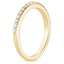 18K Yellow Gold Petite Shared Prong Diamond Ring (1/4 ct. tw.), smallside view