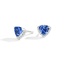 Trillion Sapphire and Diamond Earrings 
