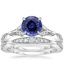 18KW Sapphire Zinnia Diamond Bridal Set (1/2 ct. tw.), smalltop view