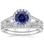 18KW Sapphire Fortuna Diamond Bridal Set (2/3 ct. tw.), smalltop view