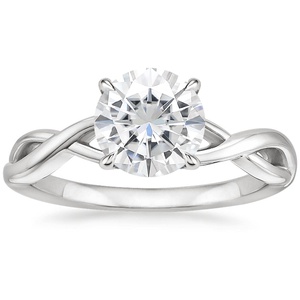 Moissanite Eden Diamond Ring in Platinum