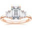 14K Rose Gold Coppia Five Stone Diamond Ring (1/3 ct. tw.), smalltop view