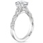 18KW Sapphire Tacori Petite Crescent Pavé Diamond Ring (1/3 ct. tw.), smalltop view