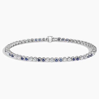 Sapphire and Diamond Tennis Bracelet - Brilliant Earth