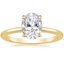 18K Yellow Gold Everly Diamond Ring, smalltop view
