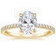18K Yellow Gold Viviana Diamond Ring (1/4 ct. tw.), smalltop view