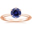 Rose Gold Sapphire Channing Ring