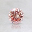 0.56 Ct. Fancy Light Orangy Pink Round Lab Created Diamond