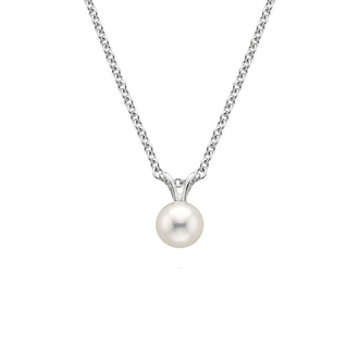 Silver Akoya Pearl Necklace