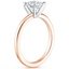 14K Rose Gold Four-Prong Petite Comfort Fit Ring, smallside view