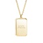 14K Yellow Gold Homme Engravable Tag Pendant, smalladditional view 2