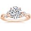 14K Rose Gold Willow Diamond Ring (1/8 ct. tw.), smalltop view