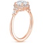 14K Rose Gold Nadia Halo Diamond Ring (1/4 ct. tw.), smallside view