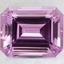 10x8mm Light Pink Emerald Lab Created Sapphire