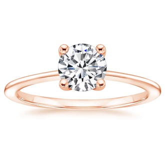 14K Rose Gold Aimee Solitaire Ring
